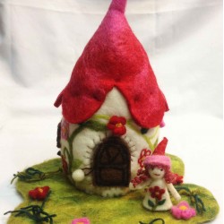 Felt fairy homes in Nepal-Angel/Producers of Felt Fairy House