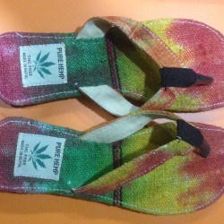 Tie die Hemp slipper new