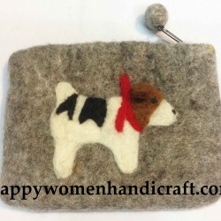 Felted dog Purse