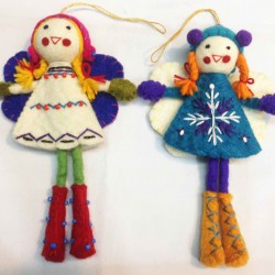 Felted angel in Nepal