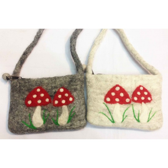 Felt Mushroom Bag in Nepal