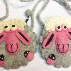Felt Sheep Bag Made in Nepal