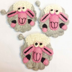 Felt Sheep shape Purse