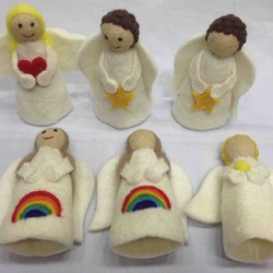 New Felt White Angel Set-6