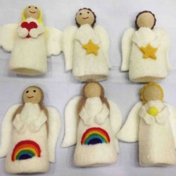 New Felt White Angel Set-6