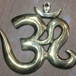 Handmade Aum Om meditation-Brass
