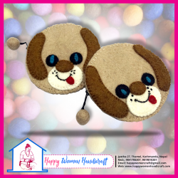 Felt Dog Purse-New export quality