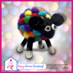 Felt sheep with ball export quality/manufacturer