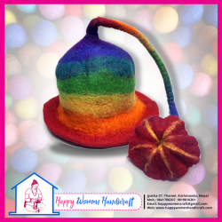 Felt Hat-Rainbow