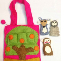 New Felt Puppet Bag/Producer in Nepal