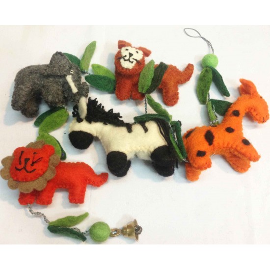 Felt hanger-Mixed animal