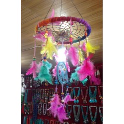 Dream catcher mobile hanger Nepal-Feather mobile hanger