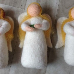 New felt angel in Nepal-set of 3