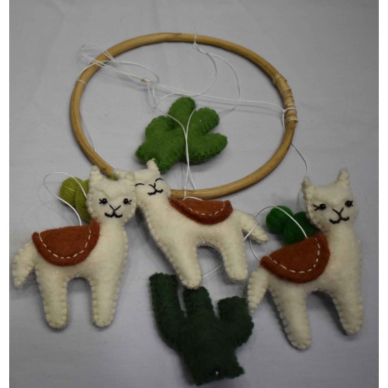 Cute Felt Cat Mobile Hanger