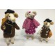 Needle Felted Mouse Family/Cute felted Mice Family