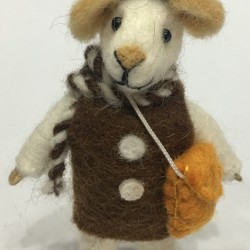 Needle Felted Mouse Family/Cute felted Mice Family