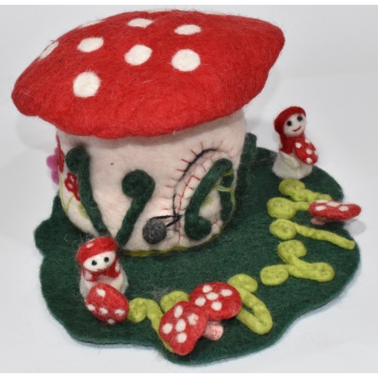 Toad stool Homes with mushroom fairy doll