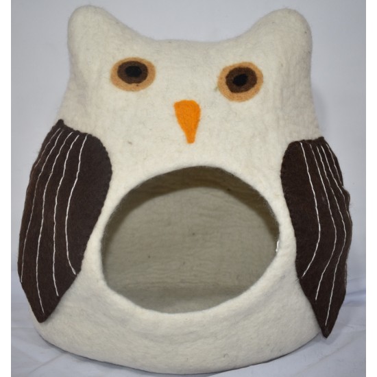 Felted owl Cat house wholesaler and producer in Nepal