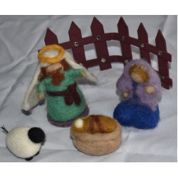 Needle felted Native set for Christmas