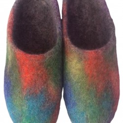 Latest Design Felt room slipper/100% wool tie die Room shoes Hand made in Nepal/High quality slipper