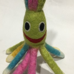 Felted sea animal/100% woolen Sea animal in wet felting