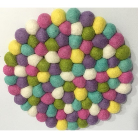 Small Felt Rug/Carpet-20 cm/Ball Pan Mat