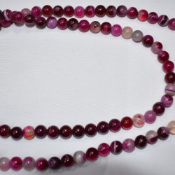 Pink Agate Stone Meditation and prayer Beads