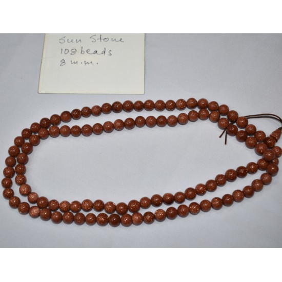 Sun stone Prayer Beads