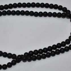 Mat Onyx Stone Necklace for Meditation 