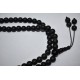 Mat Onyx Stone Necklace for Meditation 