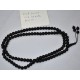 Mat Onyx Stone Necklace for Meditation 