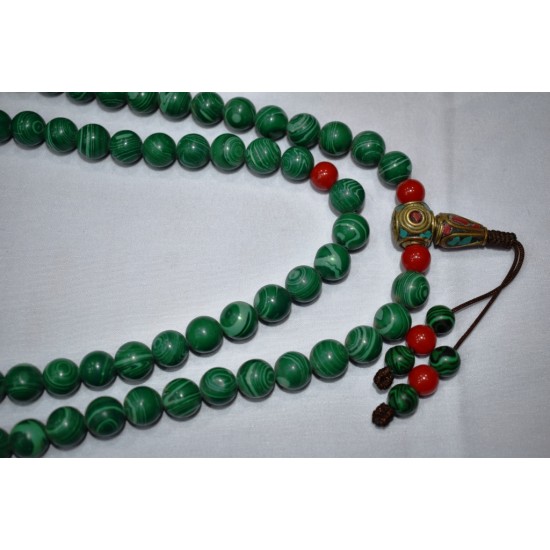 Malachite 10 mm Stone Mala and Necklace-Best Price