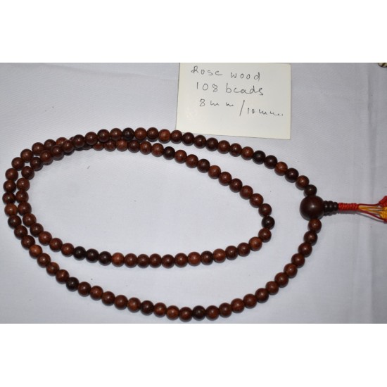 Rose wood Mala Necklace and meditation in fair price