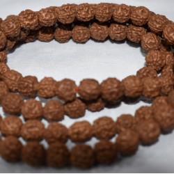 Rudrakasha 8 MM and 108 Beads for Japamala and Necklace/Meditation Necklace