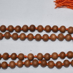 Sandalwood Japamal 8mm sized with 108 beads natural/Necklace