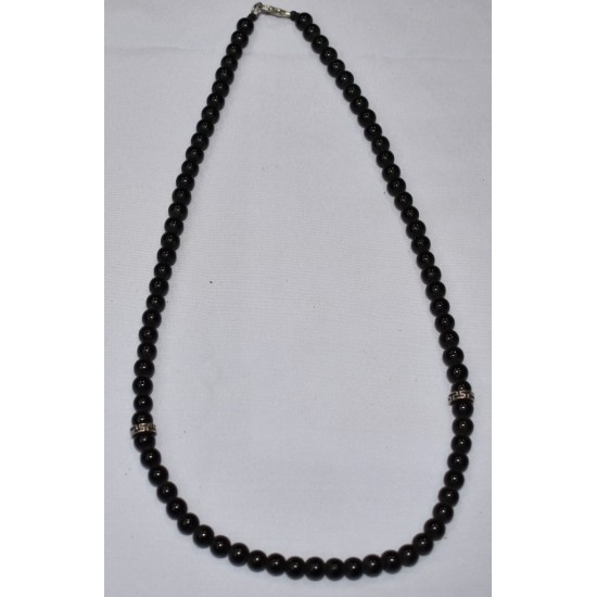 Lapis 8MM Necklace