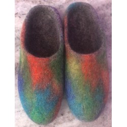 Latest Design Felt room slipper/100% wool tie die Room shoes Hand made in Nepal/High quality slipper