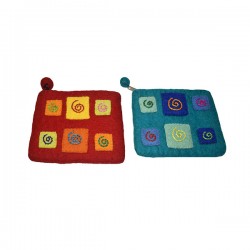 Latest design Felt purse fair made in Nepal from 100% wool