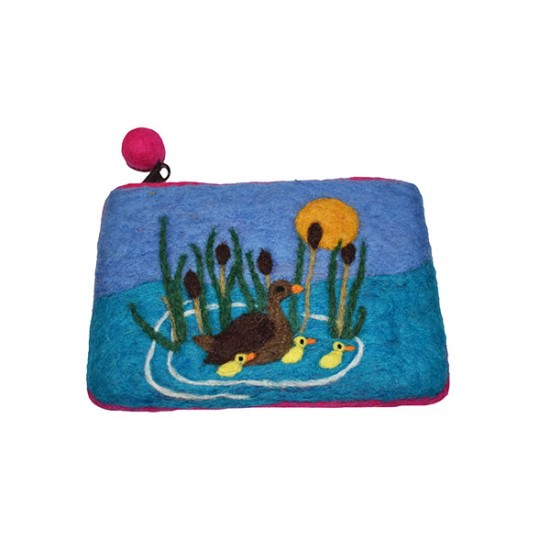 Felt purse needle felted