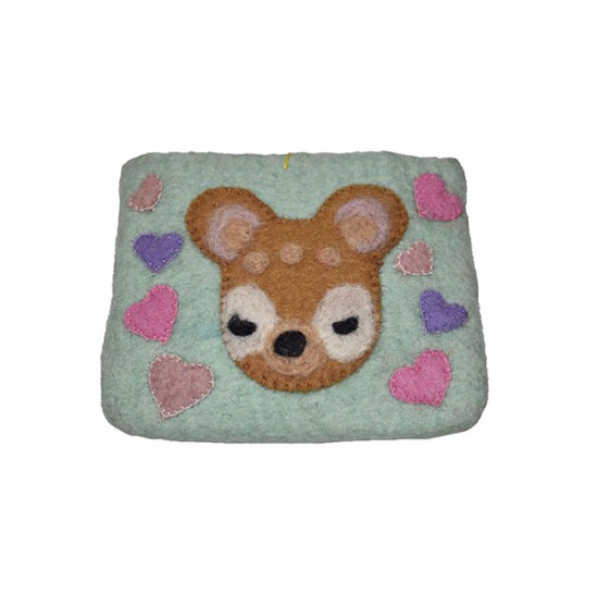 Felt purse made from 100% wool