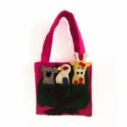 Felt finger puppet with three finger puppet