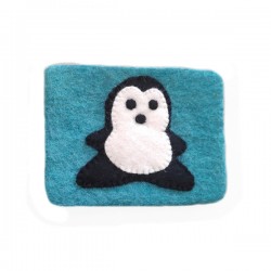 Felt penguin Purse
