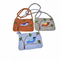 Felt Bird Bags made from 100% wool