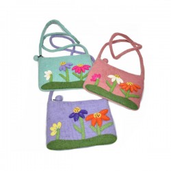 New flowers bag in Nepal/100% New Zealand wool