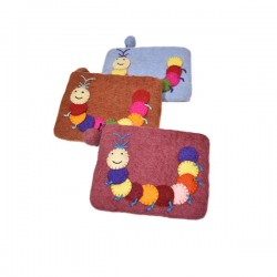 Felt purse Caterpillar design
