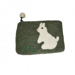 Rabbit felt purse Rabbit felt purse