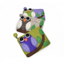 Owl new design felt purse