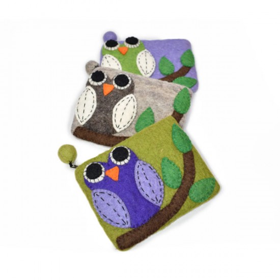 Owl new design felt purse
