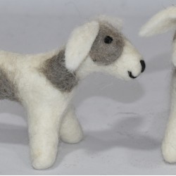 Hand made felt Dog