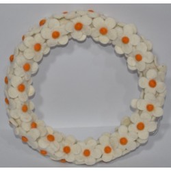 Felt Flowers Wreath made in Nepal